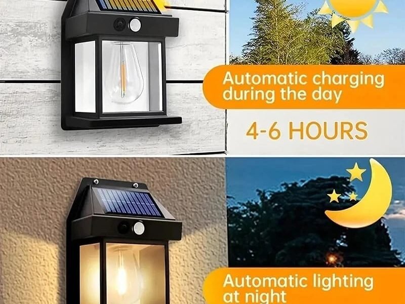مصباح الجدار مصباح للطاقة الشمسية - Accessoires maison Maroc