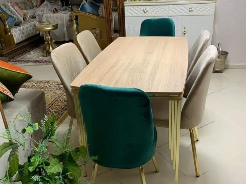 Salle a manger avec pieds inox - Accessoires maison Maroc