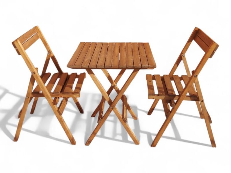 Table pliable avec chaises