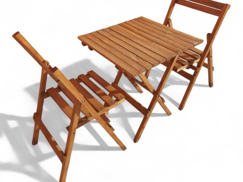 Table pliable avec chaises