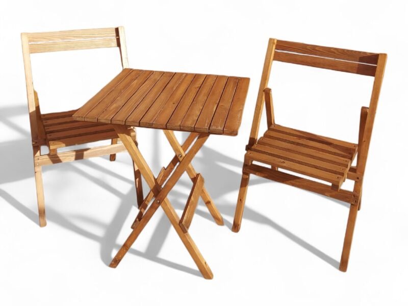 Table pliable avec chaises