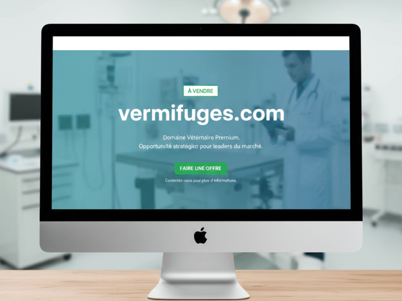 VERMIFUGES.COM – Nom de domaine vétérinaire premium à vendre (date de création : 2001)