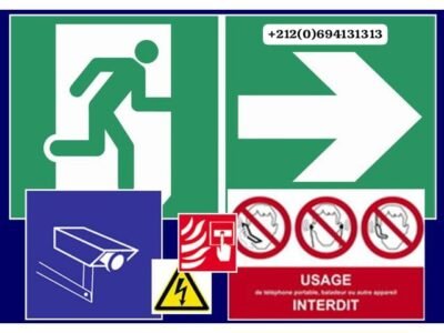 Rabat plaques de signalisation évacuation